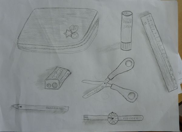 „Bleistiftzeichnung Klasse 4“