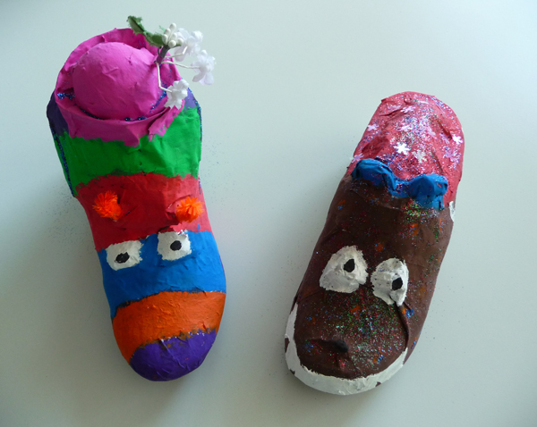 „Ein Schuh verwandelt sich in ein Insekt Klasse 4“