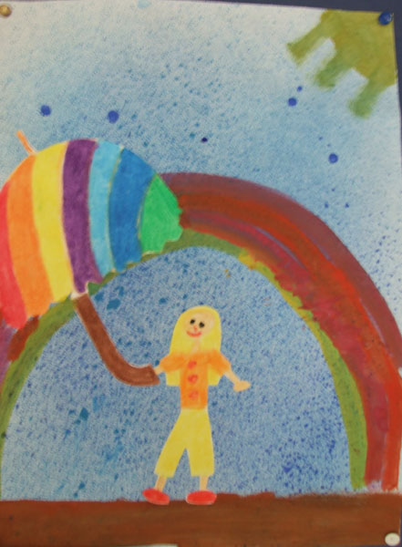 „Regentag – Spritztechnik Klasse 3“